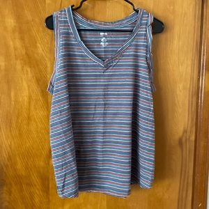 Sleeveless Striped Top